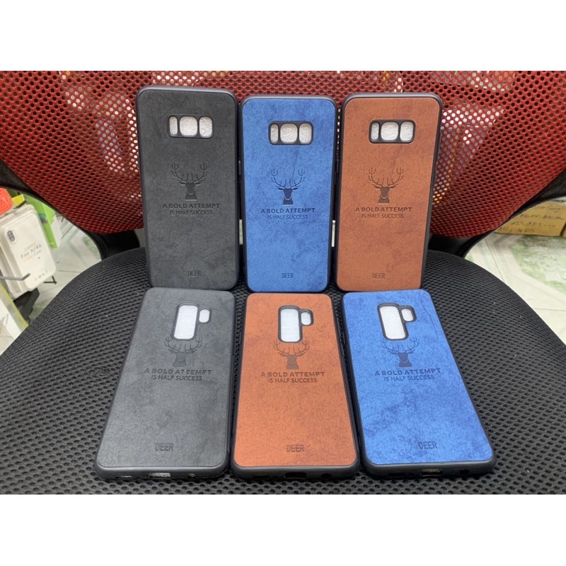 Ốp lưng samssung S8 S8plus S9 S9 plus dẻo vải hươu chống trầy xước