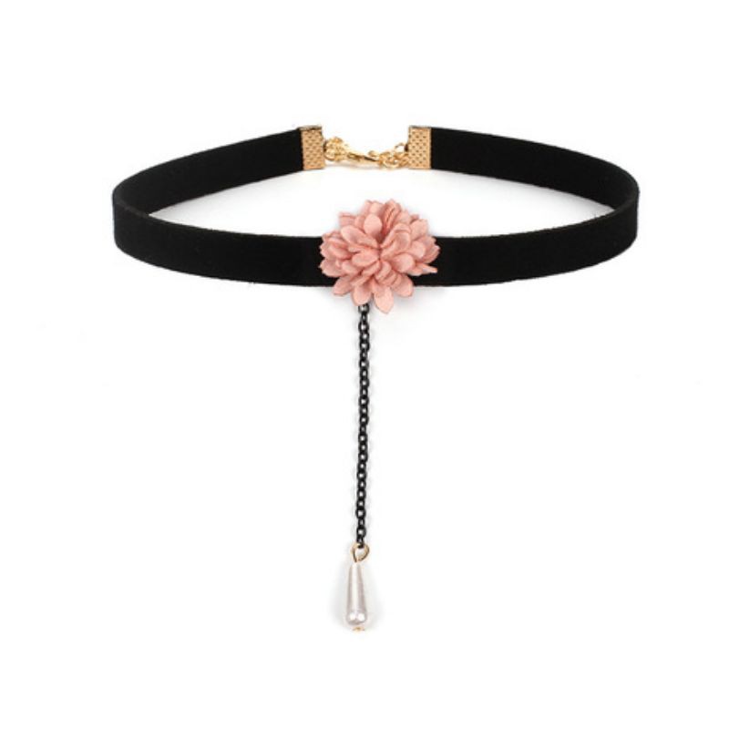 Vòng Cổ Choker Nữ 2 Màu Đen Trắng Dễ Thương và Thời Trang