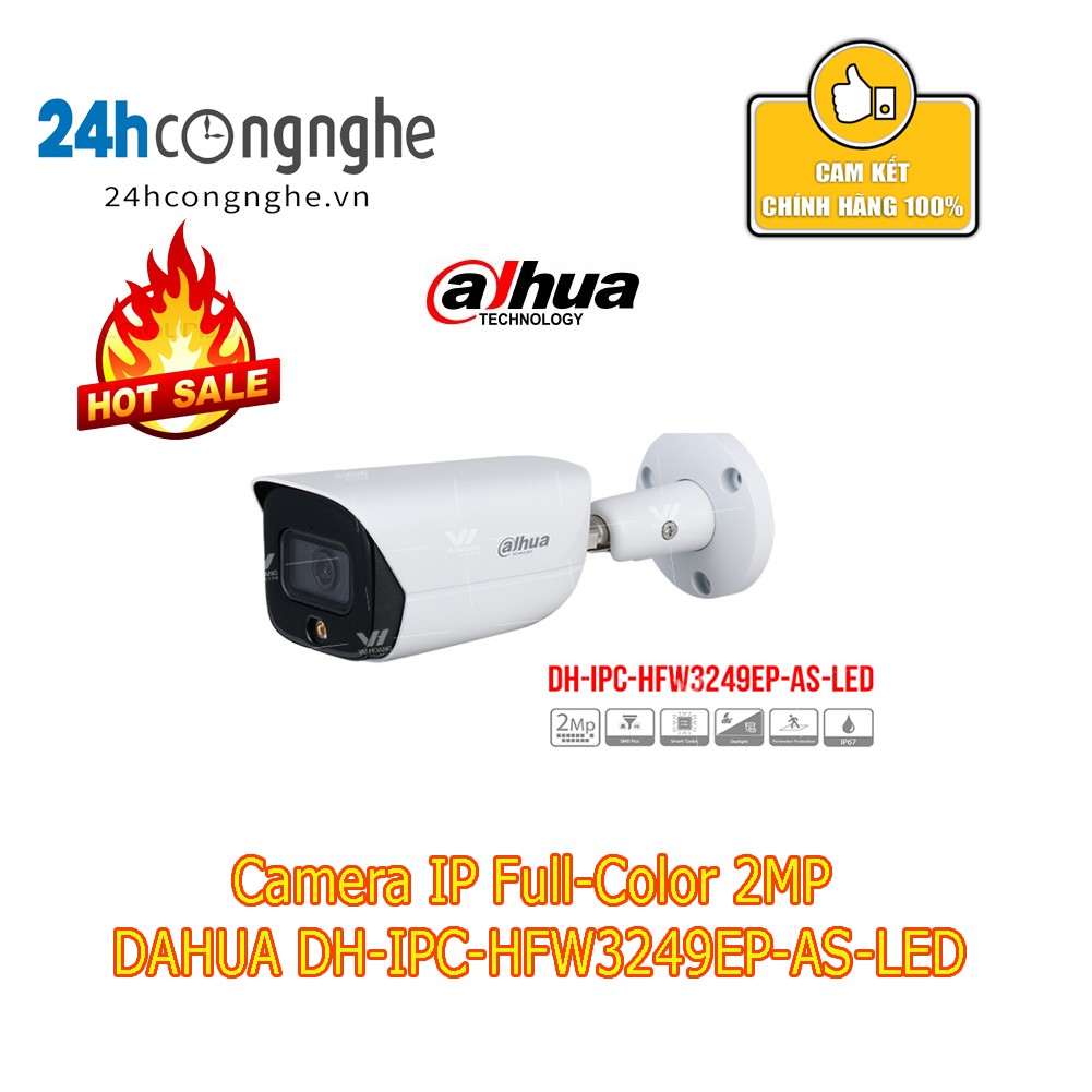 Camera IP Full-Color 2MP DAHUA DH-IPC-HFW3249EP-AS-LED