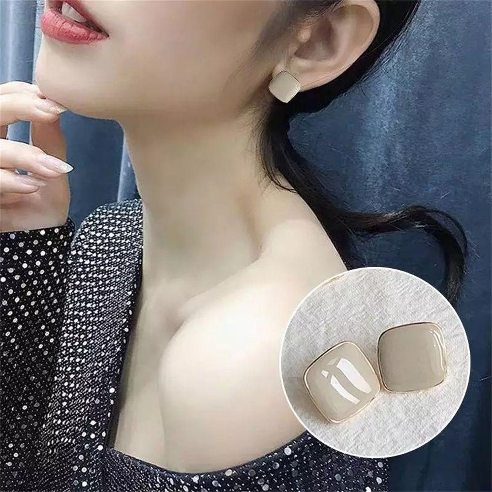 EUCA Bông Tai Hình Học Đơn Giản Dễ Thương Phong Cách Hàn Quốc