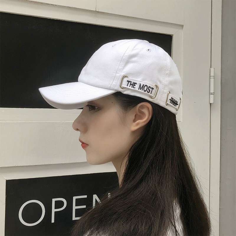 Mũ Lưỡi Trai Màu Sắc Đơn Giản Phong Cách Hip Hop Hàn Quốc Dễ Phối Đồ Thời Trang Cho Nữ