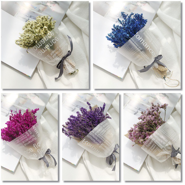 Bó hoa khô trang trí resin làm thiệp. HỘP HOA KHÔ MINI / thiệp decor chụp ảnh xinh xắn