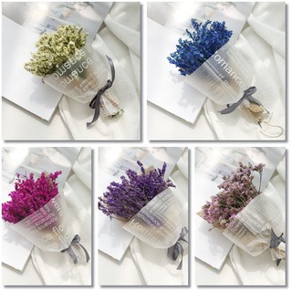 Bó hoa khô trang trí resin làm thiệp. HỘP HOA KHÔ MINI / thiệp decor chụp ảnh xinh xắn