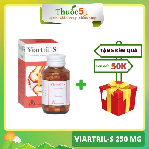 Viartril-S 250 mg Rottapharm của ITALYA bổ khớp,bôi trơn khớp gối lọ 80 viên