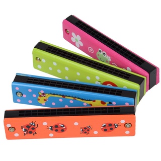 Kèn Harmonica đồ chơi 24 lỗ bằng gỗ cho bé