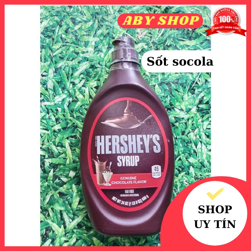 Sốt socola ⚡ SIÊU NGON ⚡01 sốt sirup Hershey's 680g chuyên dụng trong pha chế đồ uống và trang trí bánh