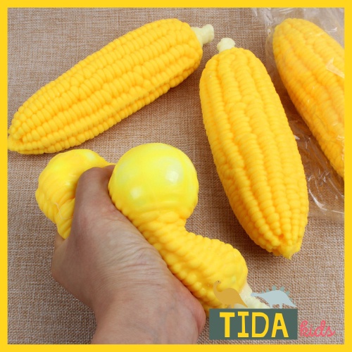 Ngô Vàng Bóp Mềm ⚡ HOT TREND ⚡ Squishy Mochi Bắp Cute, Đồ Chơi Xả Stress Dễ Thương Xua Tan Căng Thẳng, TiDa Kids Shop