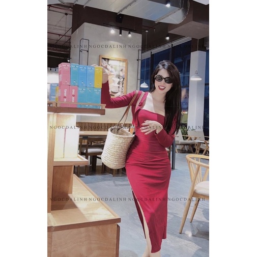 Maihuong⚡️SÉT VÁY BODY KÈM ÁO KHOÁC 4 MÀU CHO NỮ GIÁ TỐT