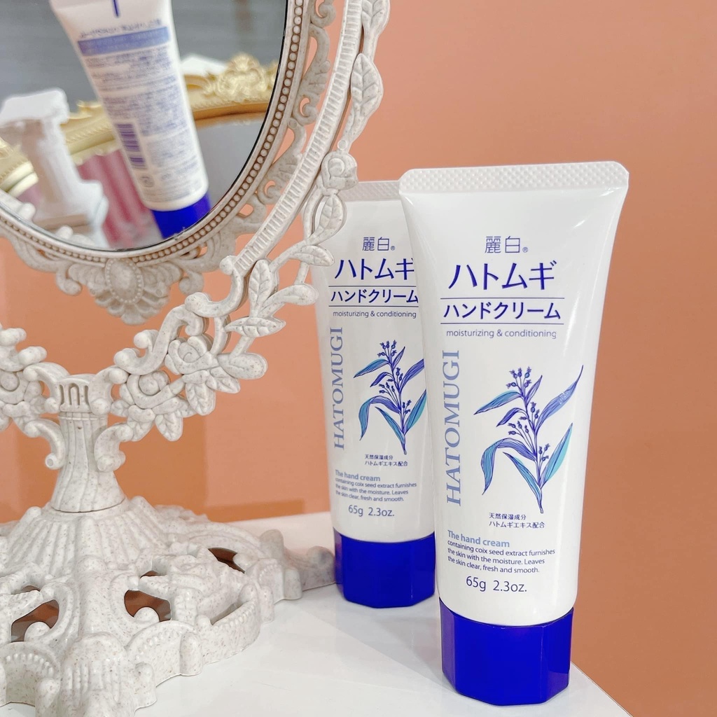 Kem Dưỡng Da Tay Hatomugi Moisturizing &amp; Conditioning The Hand Cream 65g