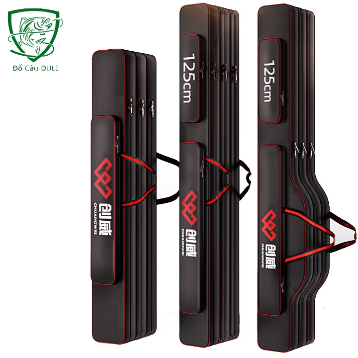 TÚI ĐỰNG CẦN CÂU cá 80cm 1m25 2 ngăn 3 ngăn Túi đựng đồ câu cần câu tay bao đựng cần câu phụ kiện câ