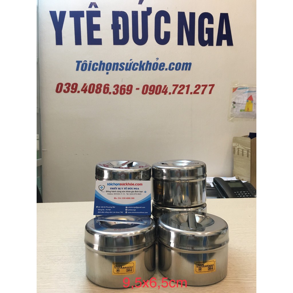 Hộp đựng bông cồn Inox các cỡ