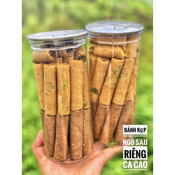 Bánh ống ngò mix nhân sầu riêng - cacao 450gr