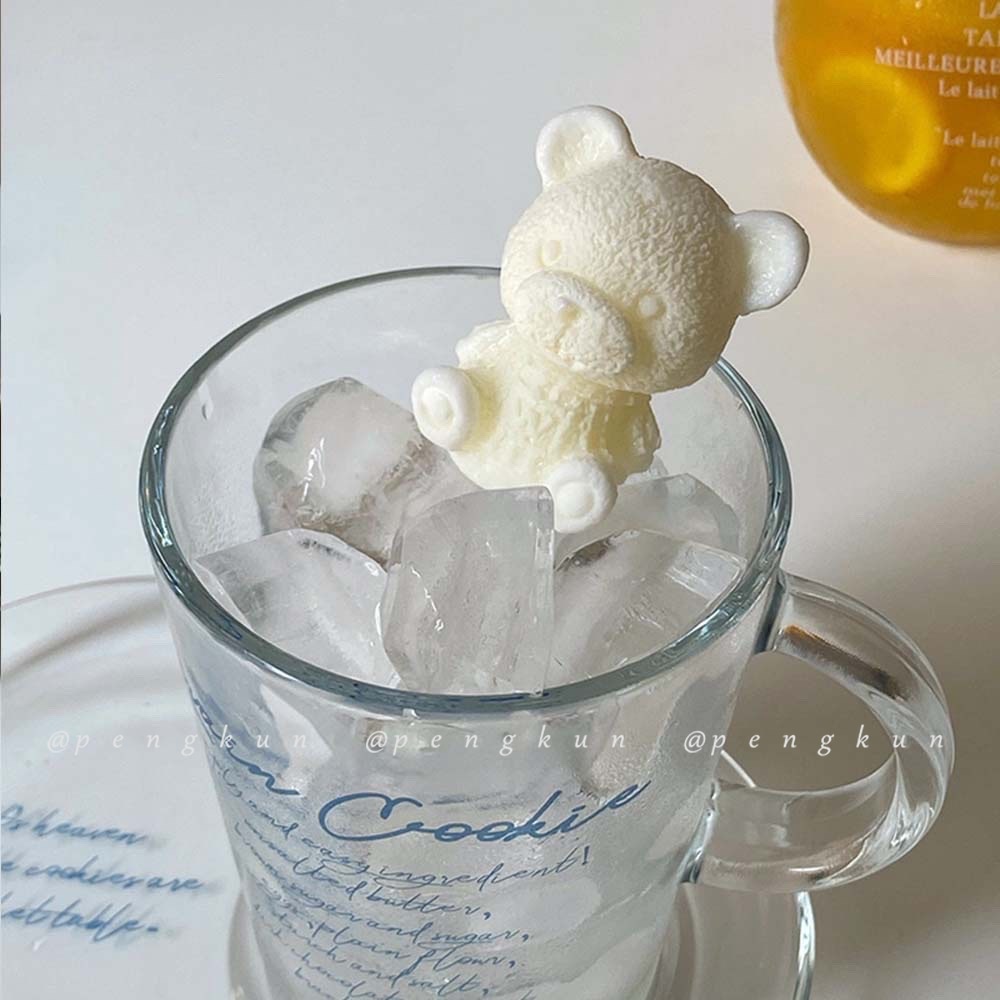 Khuôn làm đá bằng silicon hình chú gấu xinh xắn