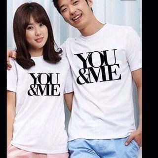 Hot áo thun cặp you me màu trắng Minh Hằng Store
