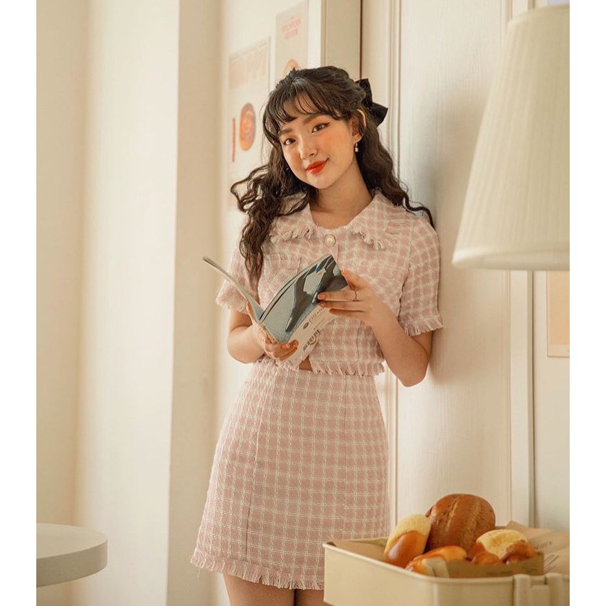 Naked By V - Áo dạ Tweed Jacket