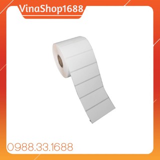 Decal giấy in nhiệt 76x40 mm in mã vạch, in tem phụ