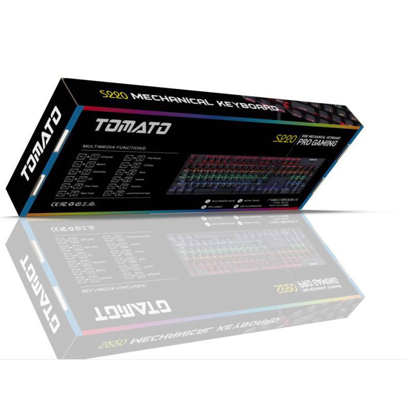 BÀN PHÍM CƠ TOMATO S220 BLUE SWITCH