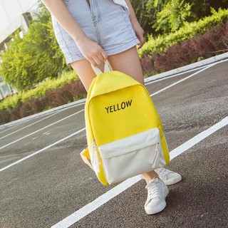 Balo nam nữ đi học thời trang phối màu - 4 màu