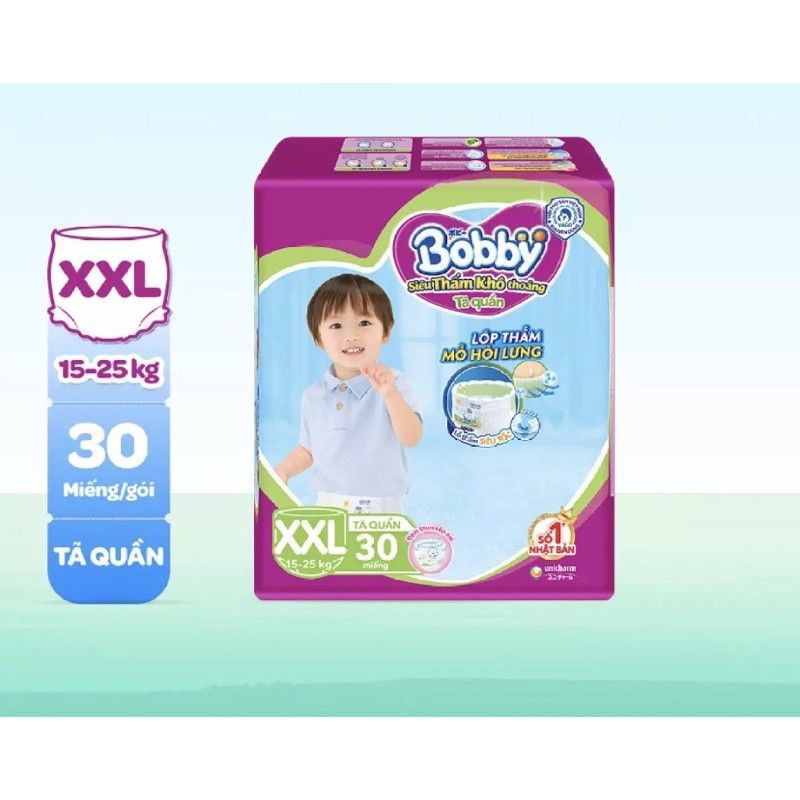 Bobby tã quần XXL 30 miếng