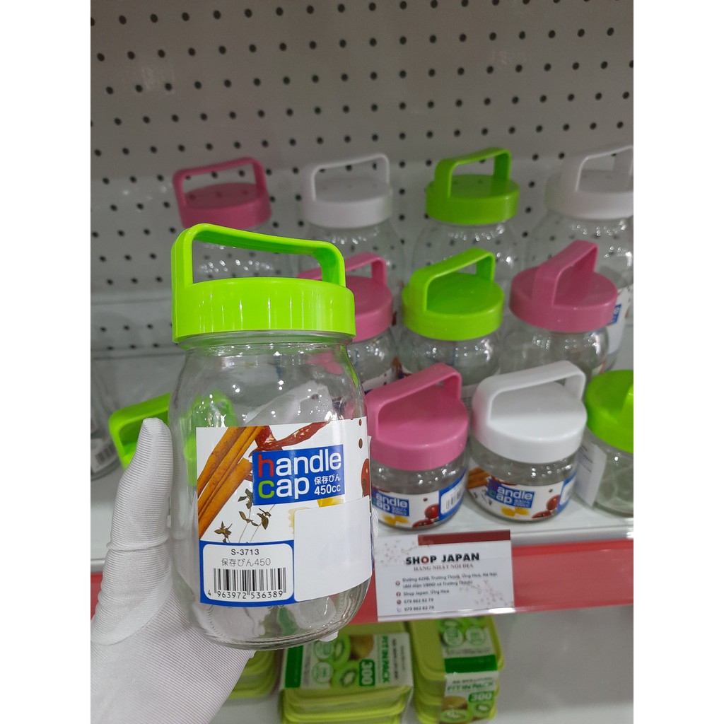 Lọ thủy tinh có quai xách 200ml/ 450ml/ 900ml