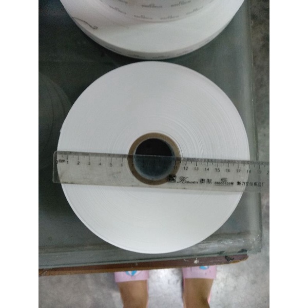 cuộn giấy giặt là/giấy in tem/ Ruban băng nhựa NT002  (Kt : 2cm - 2,5cm  - 3cm, dài 200 mét)