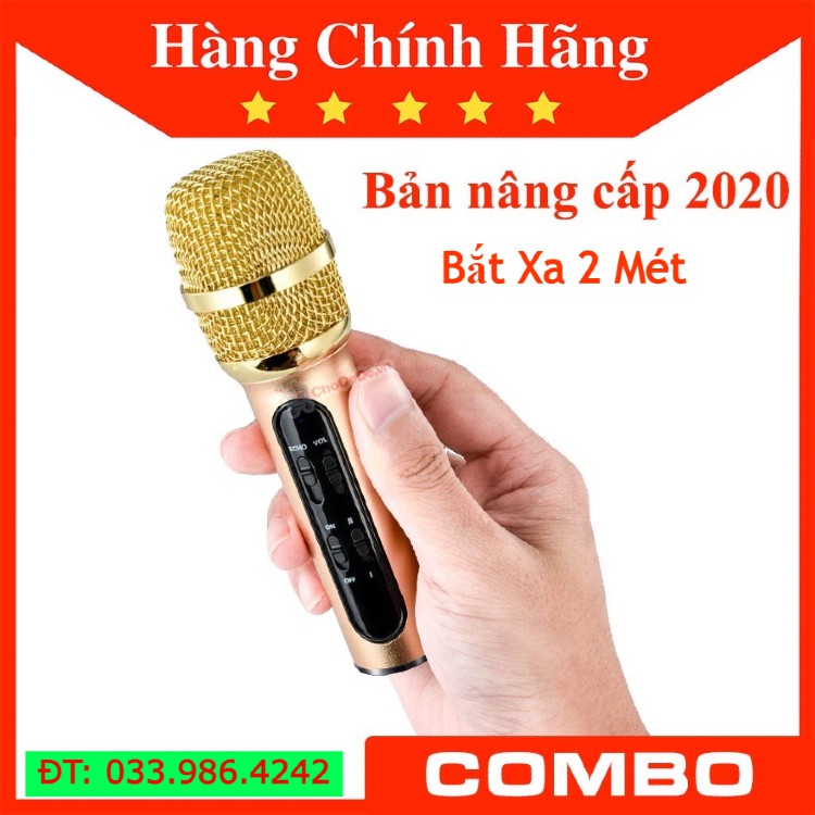 Mic C11 Nâng Cấp ⚡FREE SHIP⚡ Míc Bắt Xa 2 Mét , Được Nâng Cấp IC Hát Cực Nhẹ . Âm Thanh Cực Hay , Dễ Sử Dụng