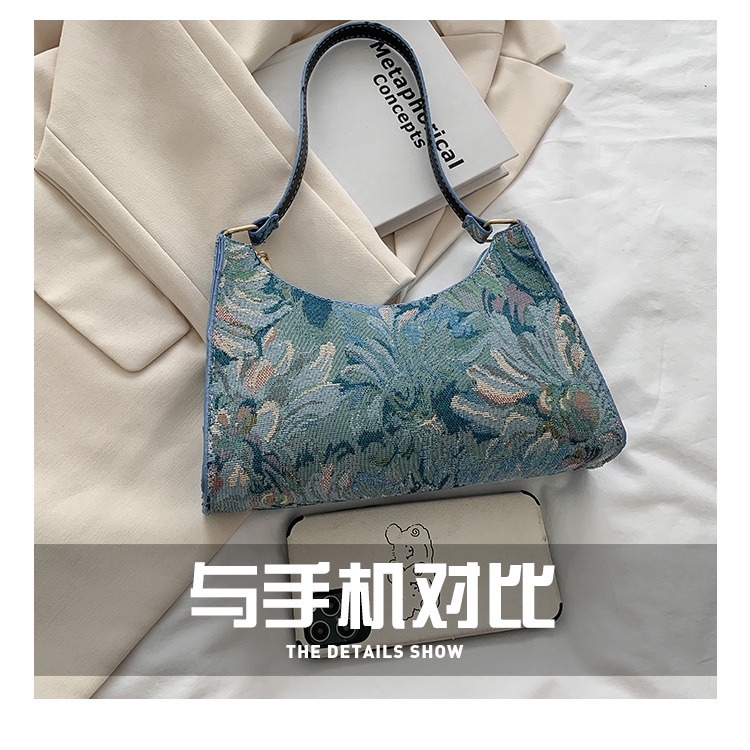Túi xách đeo vai JASMIN NOIR bằng vải canvas thiết kế đơn giản thời trang cho nữ