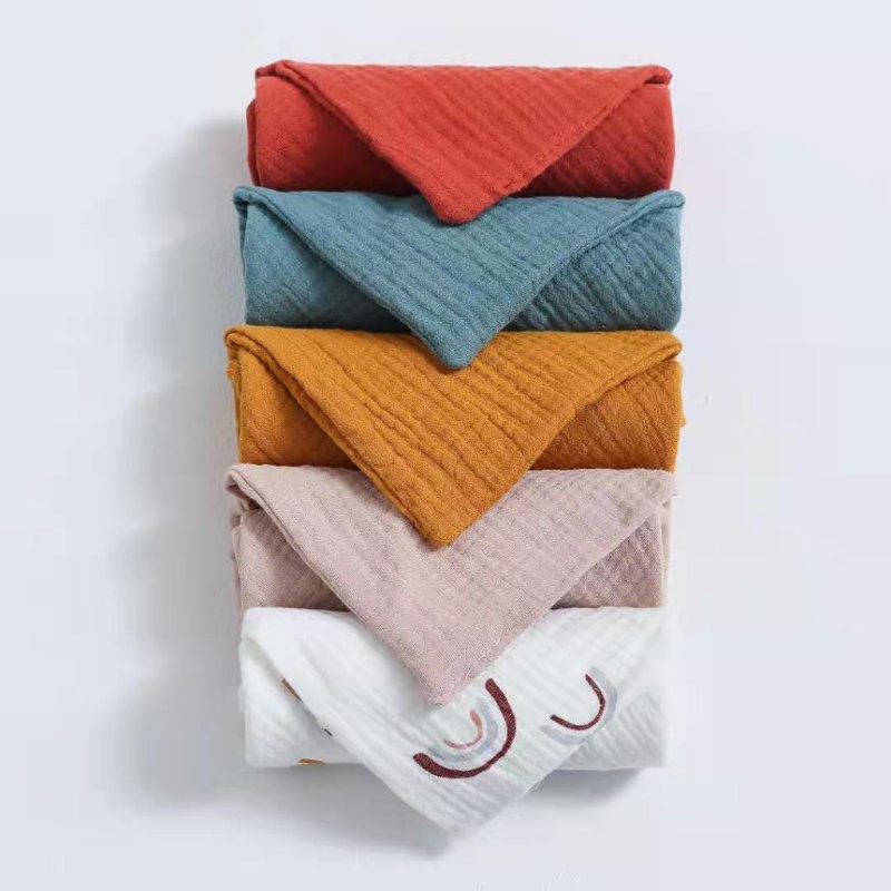 Bộ 5 Khăn Tay Cotton Mềm Thấm Hút Tốt Cho Bé