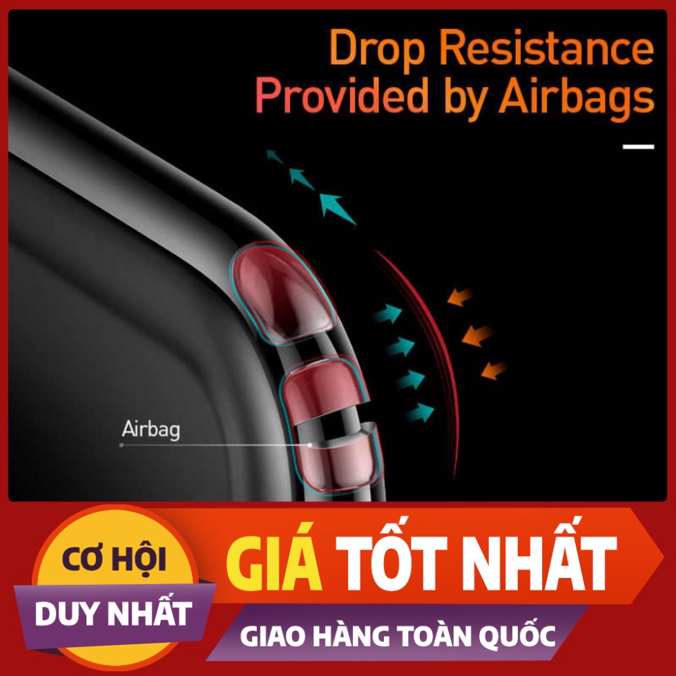 Ốp lưng silicon chống sốc bằng túi khí cho iPhone 11 Pro hiệu Baseus safety Airbags Case - Hàng chính hãng