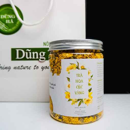 ( Tặng 100g trà hoa nhài khô) Trà Hoa Cúc vàng loại 1 thượng hạng thơm ngon