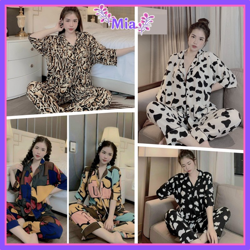 MA8 Đồ Bộ Nữ Pijama Lụa Mango -  Cánh Dơi Cộc Dài   * MA-CD-00   #Đồ Ngủ | Đồ Bộ Nữ | Váy Ngủ | Pyjama | Pizama ``