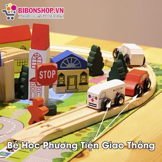 Đồ Chơi Thông Minh Ghép Mô Hình Giao Thông Thành Phố Bằng Gỗ Bé Thỏa Sức Tư Duy Sáng Tạo