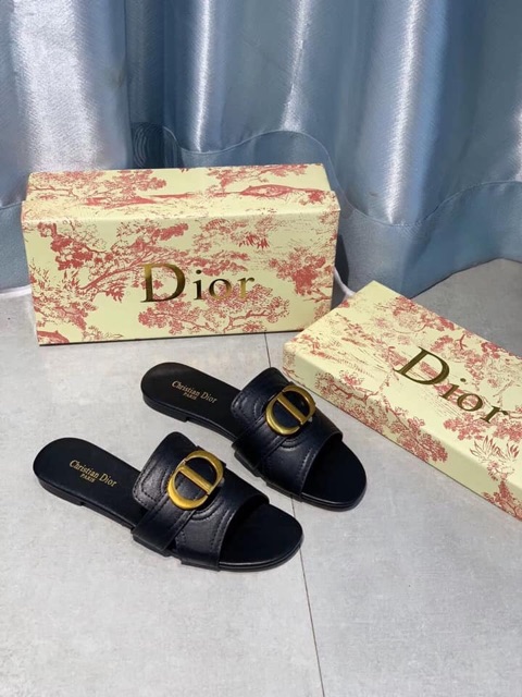 Dép lê d tag CD vàng đồng fullbox