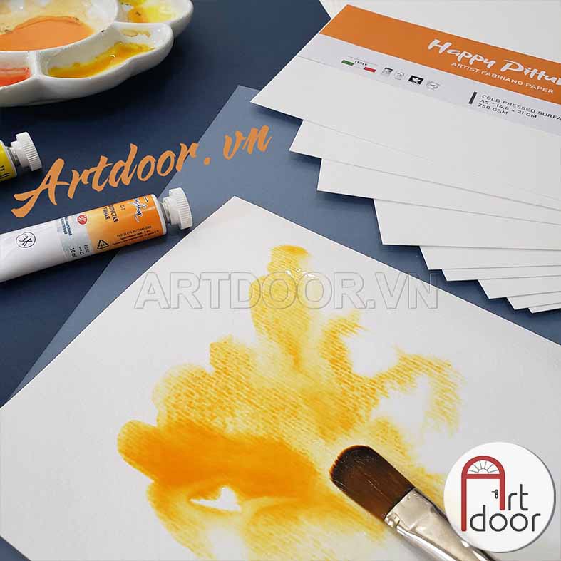 [ARTDOOR] Giấy vẽ màu Nước HAPPY Pittura 250gsm (vân ngang)