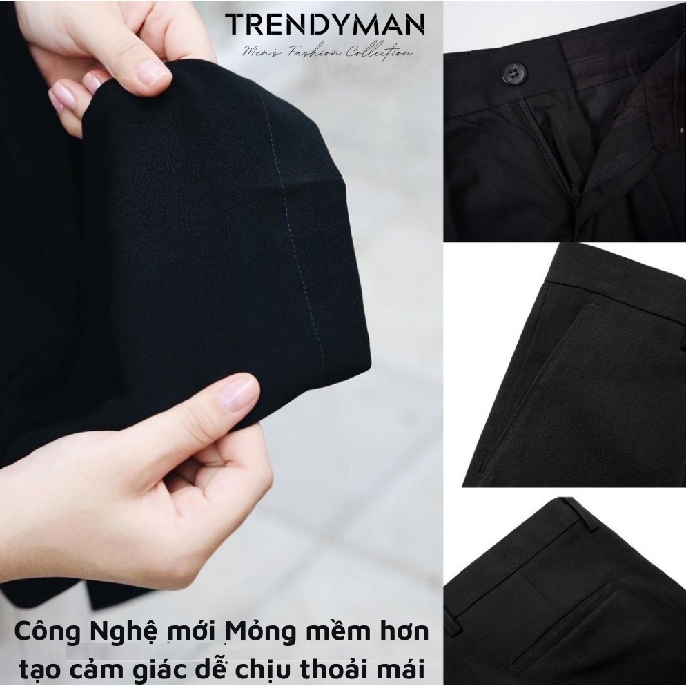 Quần âu nam dáng đứng chất vải cao cấp chống nhăn phong cách lịch lãm - Q01 Mian Store