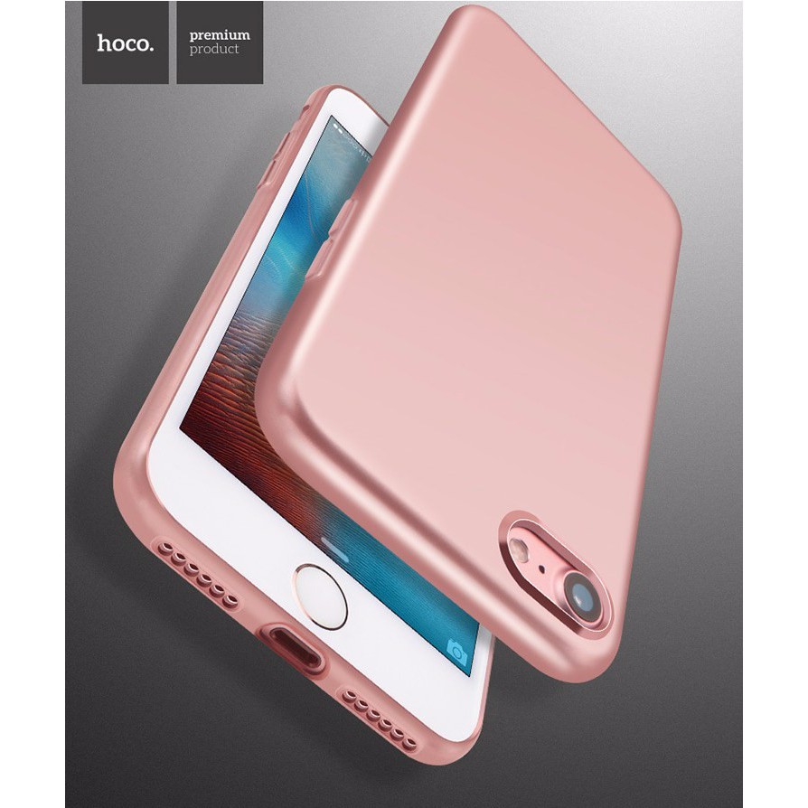 Ốp silicon TPU HOCO iPhone 6 Plus/7 Plus Light Colored Case (Hồng) - Chính hãng