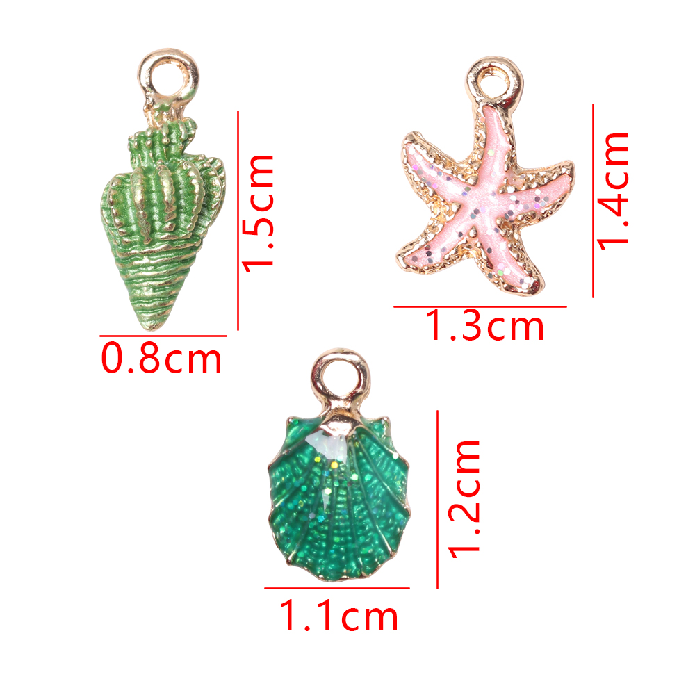 Set 13 Mặt Dây Chuyền Đại Dương Nhiều Màu Xinh Xắn