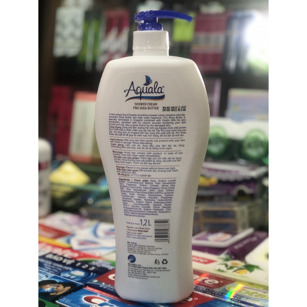 Sữa Tắm Aquala Pro Shea Butter 1200ml