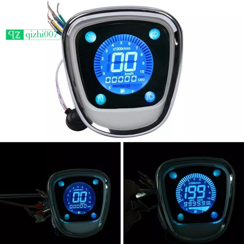 Đồng Hồ Đo Tốc Độ Điện Tử LCD Kỹ Thuật Số Rpm Cho Honda C50 C70 C90 Cub 70 90 C70