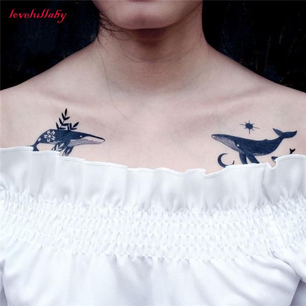 Hình xăm dán tạm thời SAI MAGIC TATTOO 10CM×06CM kéo chống nước dài đến 2 tuần