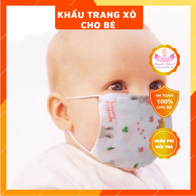 Khẩu trang xô xuất Nhật cho bé