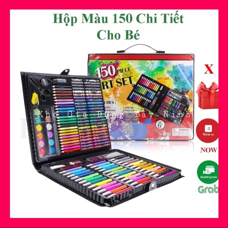 Hộp màu nhiều chi tiết 150 chi tiết cho bé thoã sức làm hoạ sĩ