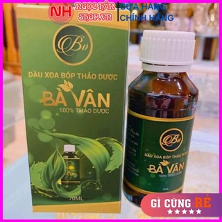 Dầu xoa bóp, dầu nóng xoa bóp bấm huyệt thảo dược bà vân- hàng chính hãng