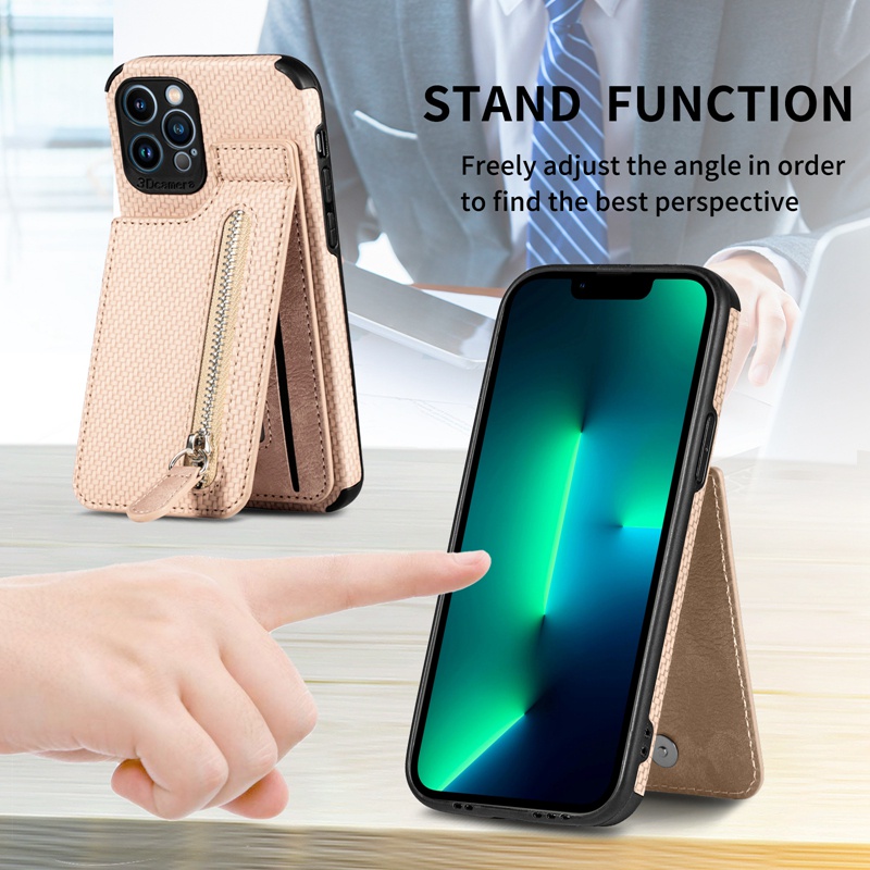 Ốp điện thoại Kiểu Ví Tiền Cho iPhone 13 Pro Max 12 Pro Max 12 Mini