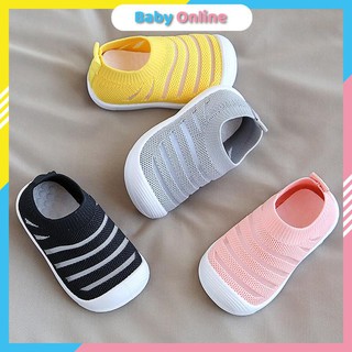 Giày Tập Đi Bún Cho Bé Vải Lưới Thoáng Khí Nhiều Màu ( A52 )