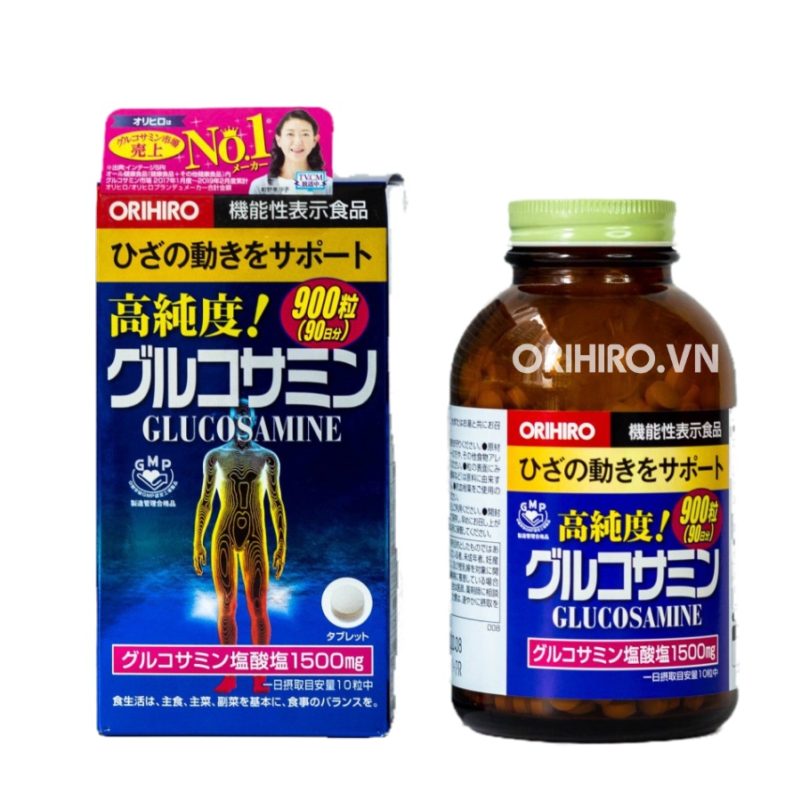 Viên uống bổ xương khớp Orihiro Glucosamine Nhật Bản 900v và 950v