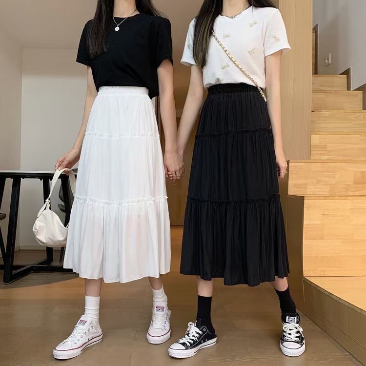 Min's Shoes - Chân Váy Đũi Tầng Xinh Cao Cấp CV155