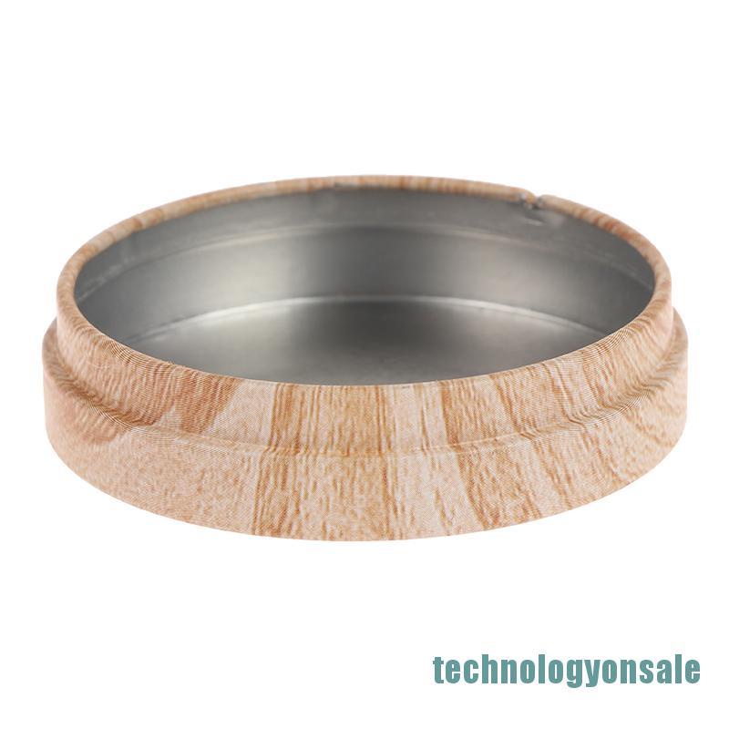 Hộp Trà Thiếc / Cà Phê Với Hạt Gỗ