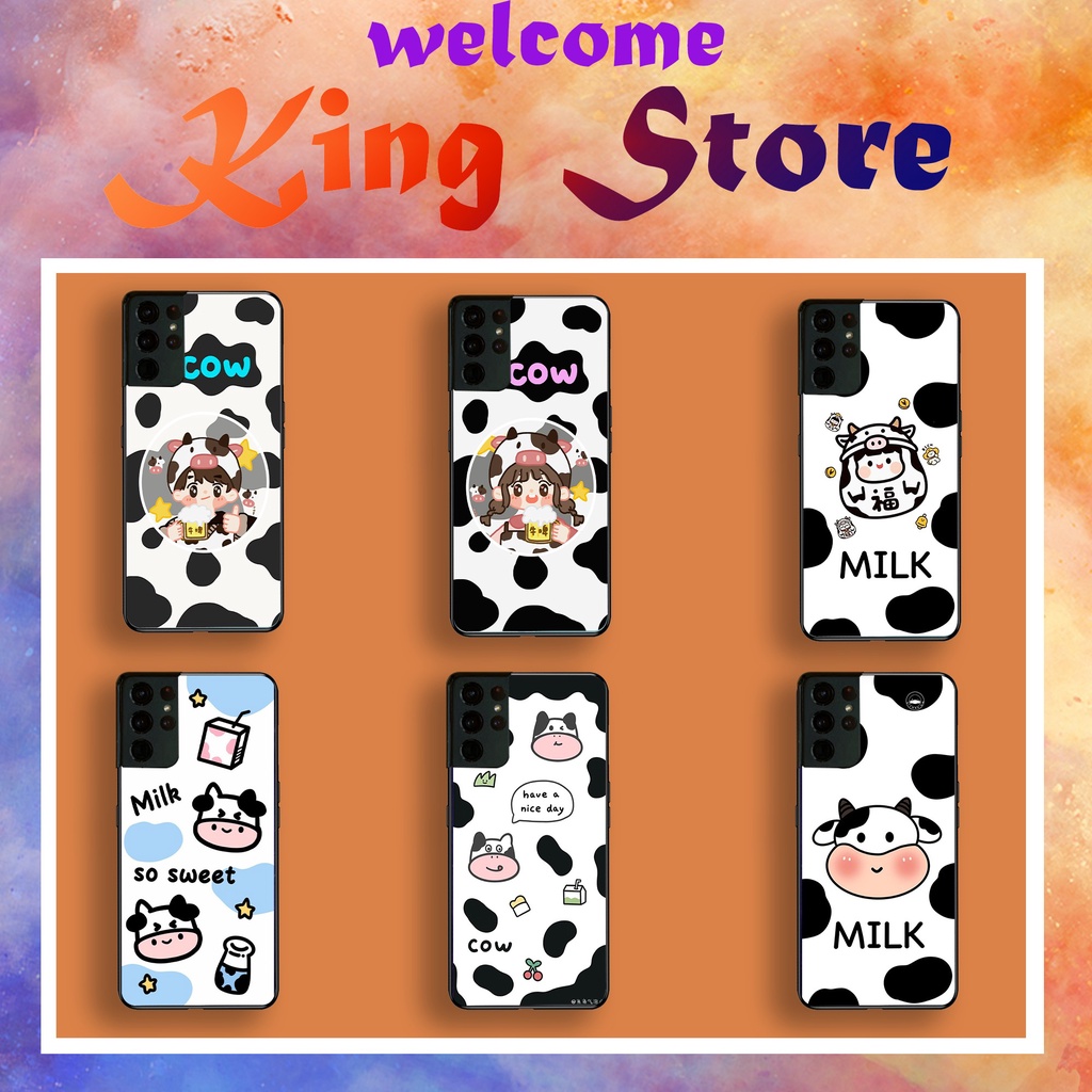 [HOT] Ốp Samsung S21 - S21 FE -  S21 PLUS - S21 Ultra - Ốp lưng Samsung in hình bò sữa siêuđẹp, độc, lạ