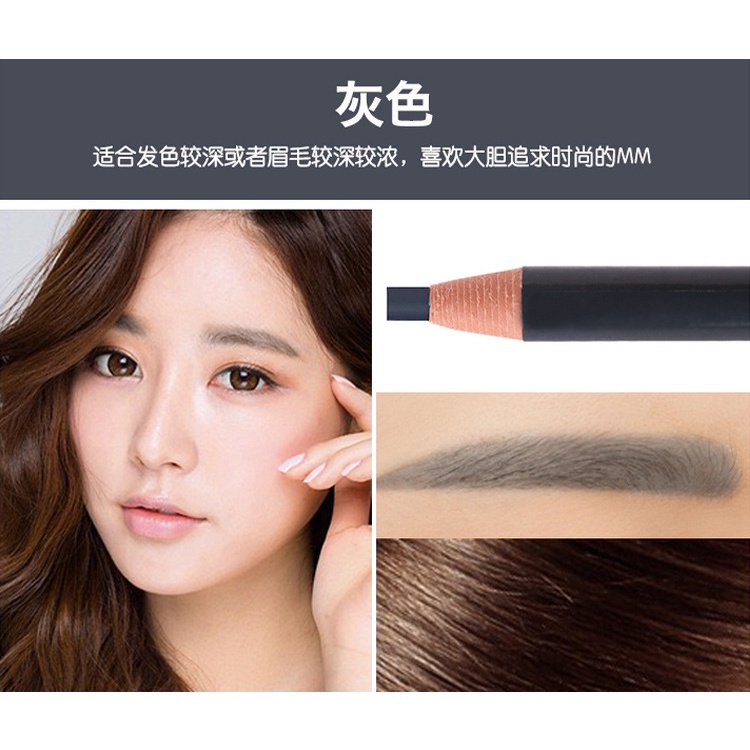 Bút Chì Kẻ Lông Mày Dạng Xé Kháng Nước Chống Mồ Hôi Không Lem Nhòe